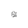 Anillo bañado en plata con estrella de mar