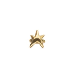 Anillo bañado en oro con...