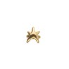 Anillo bañado en oro con estrella de mar