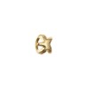 Anillo bañado en oro con estrella de mar