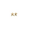 Pendientes pequeños bañado en oro estrellas de mar