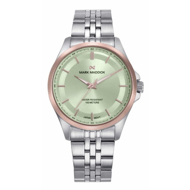 RELOJES MARK MADDOX Acero Esfera Verde Menta Marais