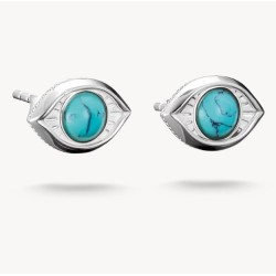 Pendientes de botón de ojo...