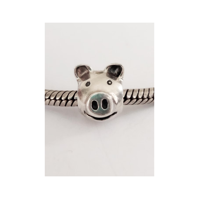 Charm Pandora de cabeza de cerdo