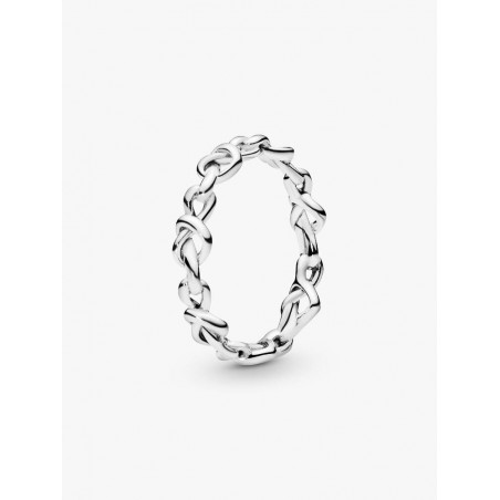Anillo Pandora en plata de ley Corazones Anudados