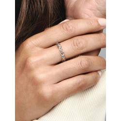 Anillo Pandora en plata de ley Corazones Anudados