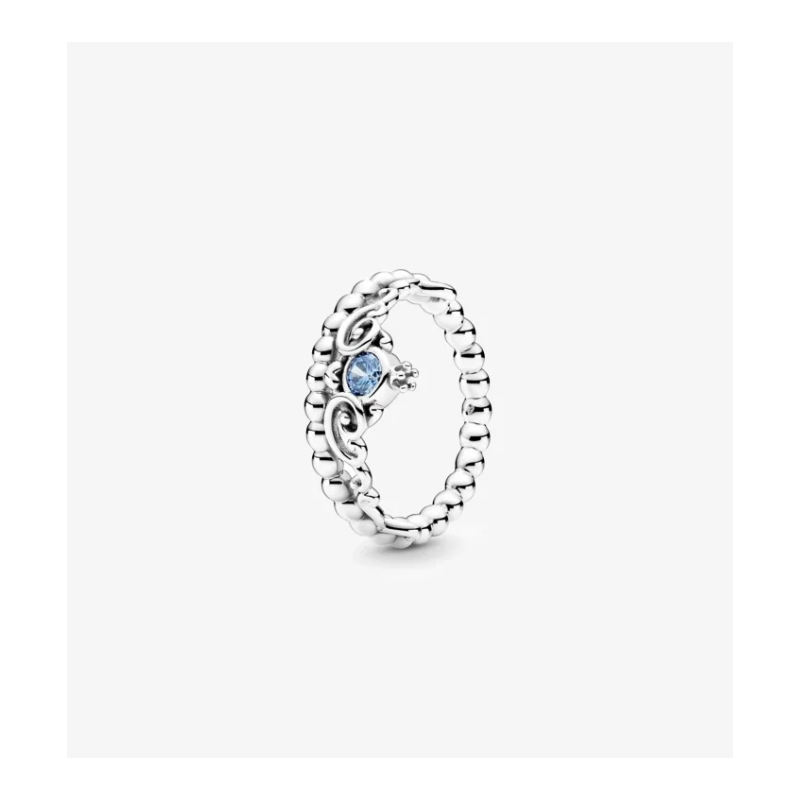 Anillo Pandora Disney Tiara Azul Cenicienta