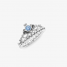Anillo Pandora Disney Tiara Azul Cenicienta