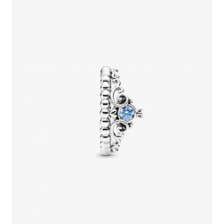 Anillo Pandora Disney Tiara Azul Cenicienta