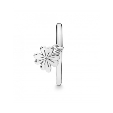 Anillo Pandora plata Trébol Colgante