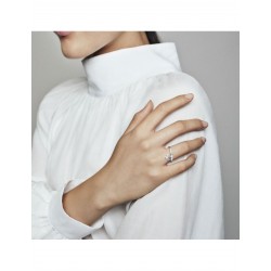 Anillo Pandora plata Trébol Colgante
