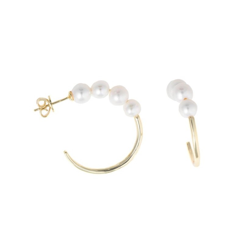 Pendientes 4 perlas
