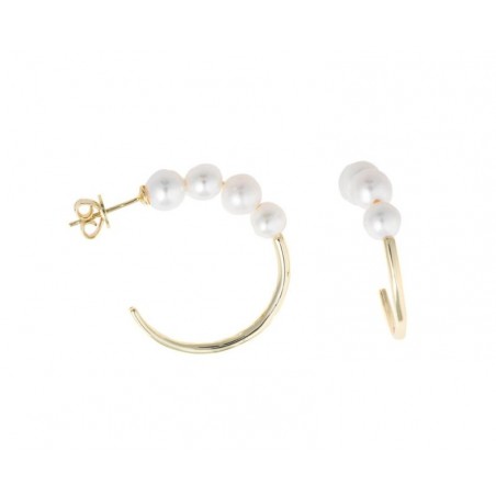 Pendientes 4 perlas